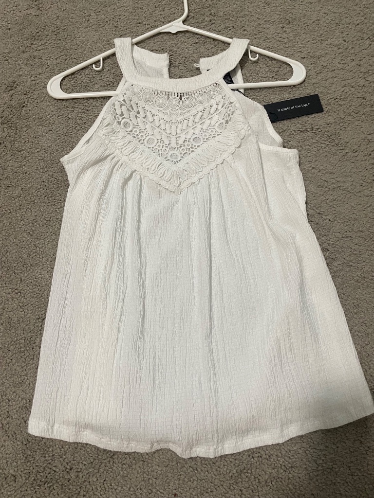 White Summer Crochet Top